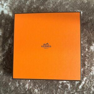HERMES Luxury Designer Empty Storage Box Gift Box Size 6 x 6 x 1 inch